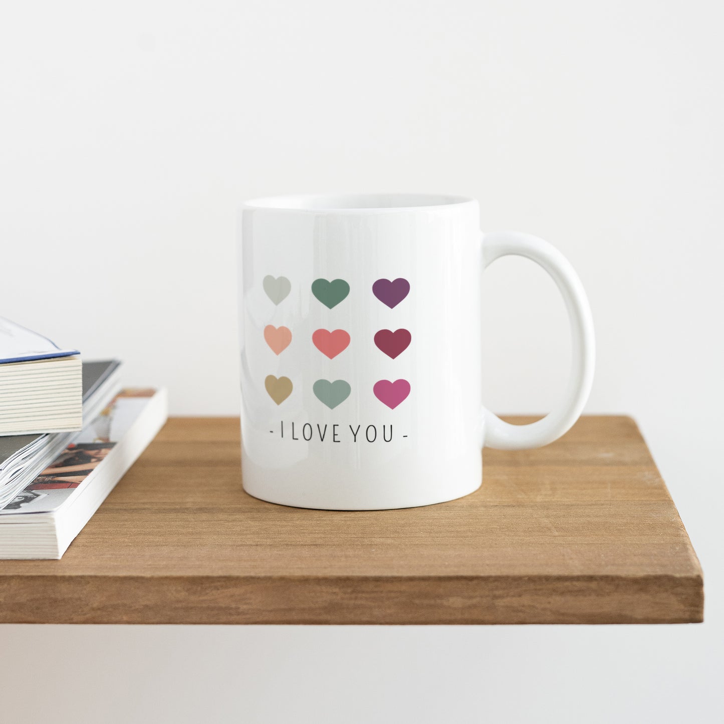 Tasse Objekte Weiß Farbige Herzen foto N° 4