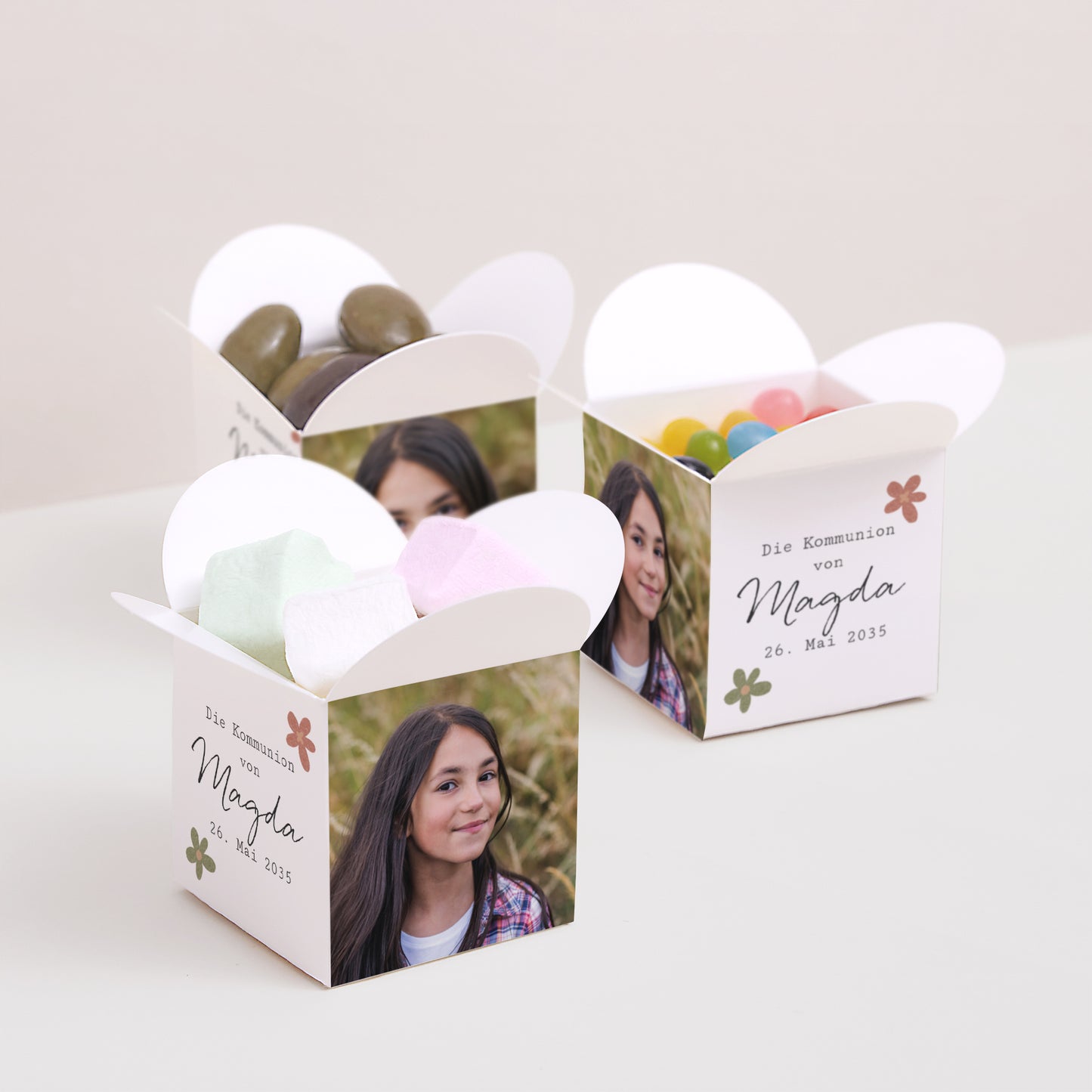 Geschenkbox Kommunion Schmetterlingsöffnung foto N° 3