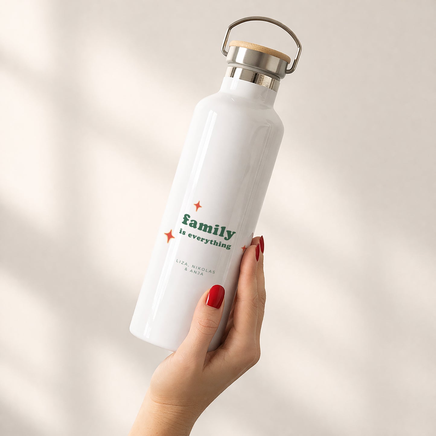 Trinkflasche Objekte 75 cl Family is everything foto N° 2