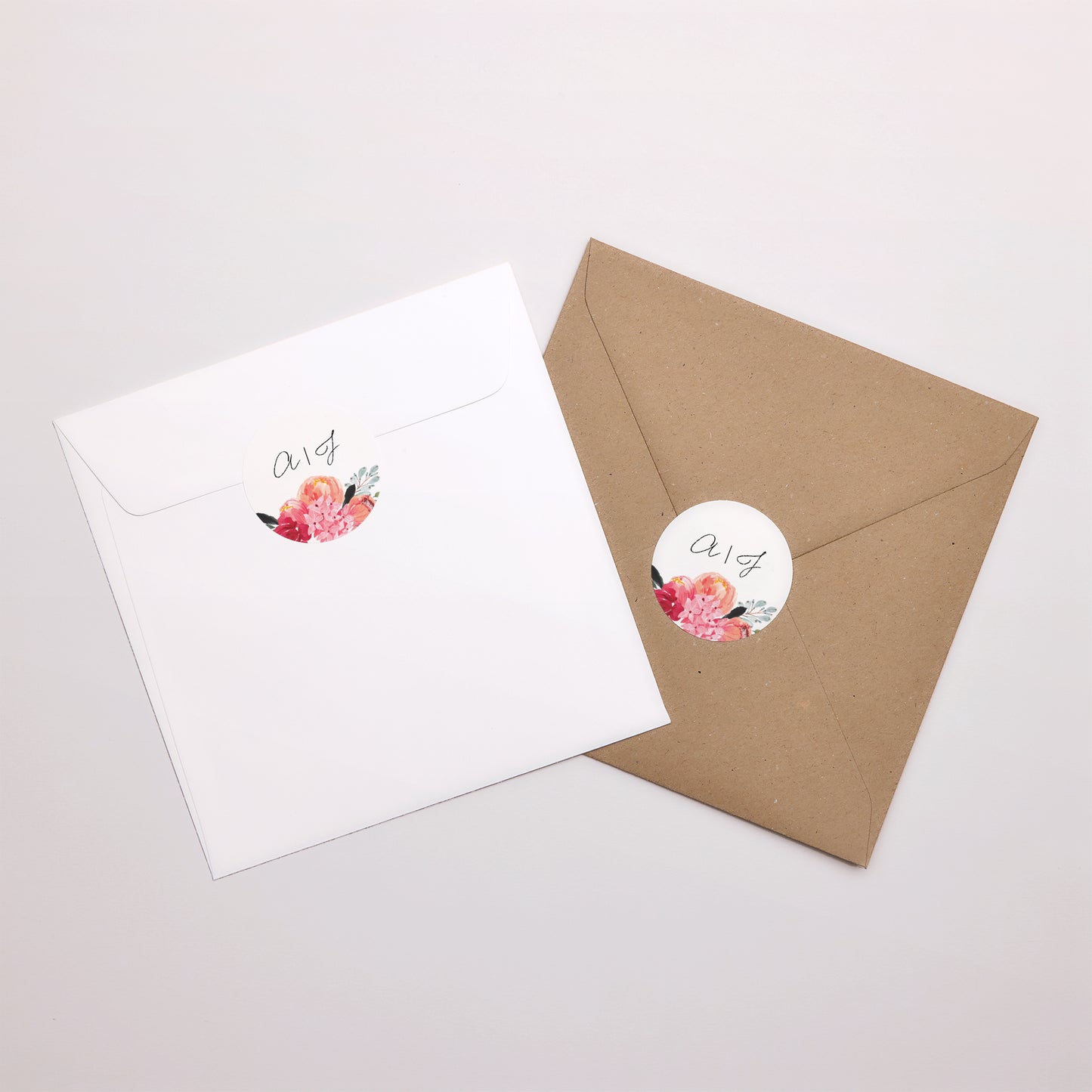 Sticker Hochzeit Rund 2CV mit Blumen foto N° 4