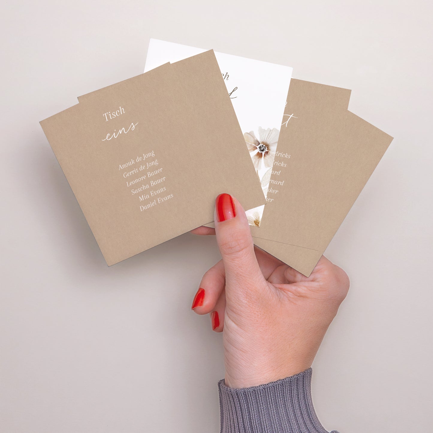 Sitzplan Hochzeit Pack von 12 Kamelie foto N° 3