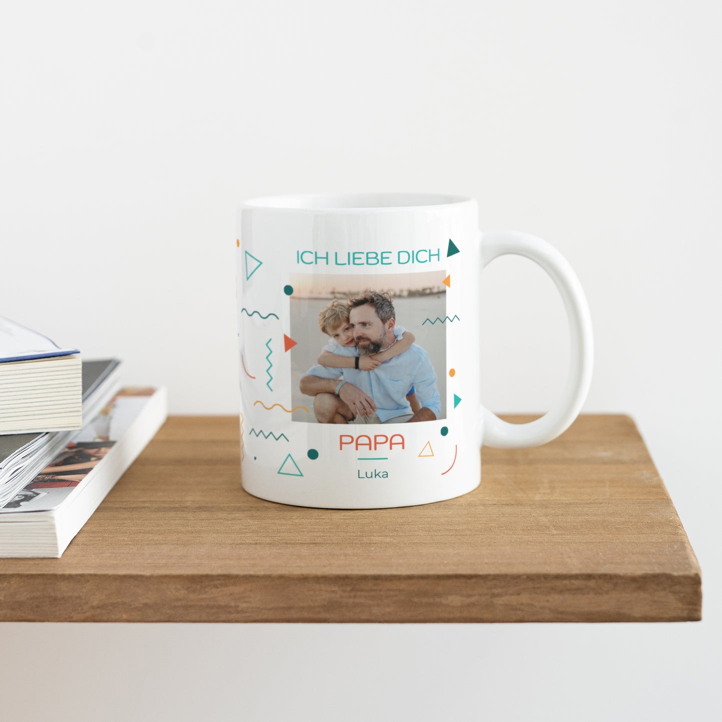 Tasse Objekte Weiß Ich liebe dich Papa. foto N° 4