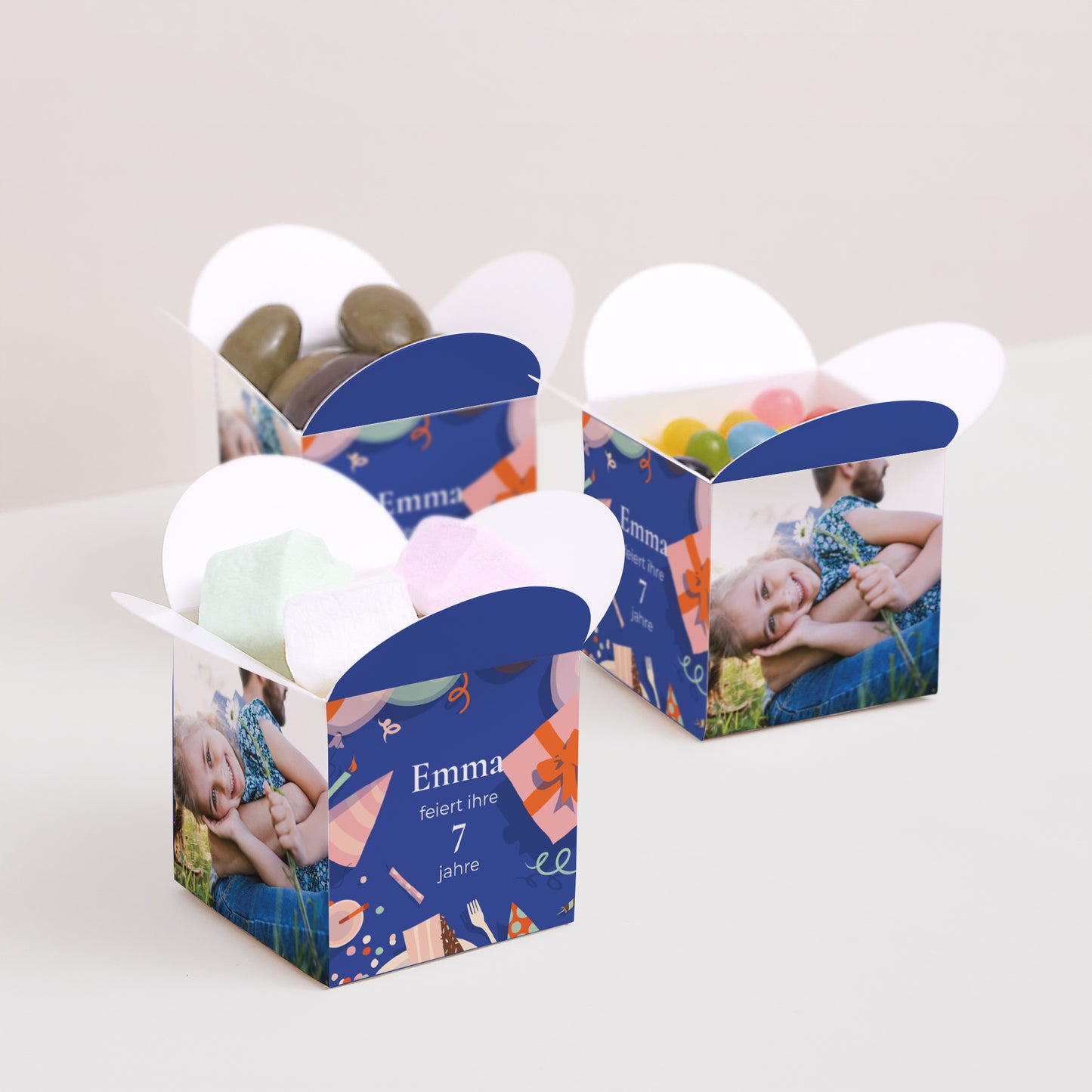 Geschenkbox Kindergeburtstag Schmetterlingsöffnung Willkommen zur Feier foto N° 3