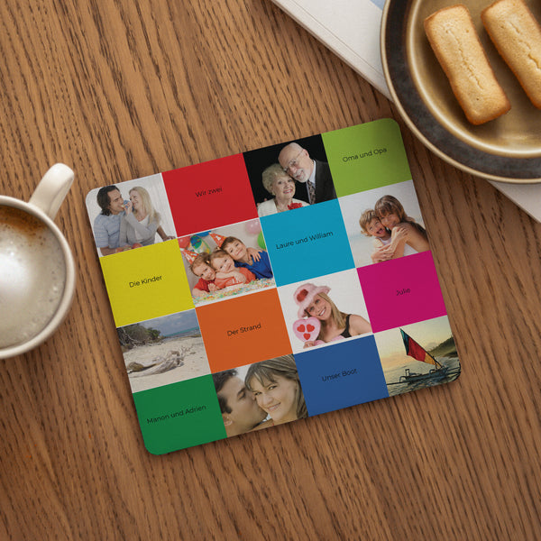 Mousepad Objekte Rechteck Bunte Quadrate foto