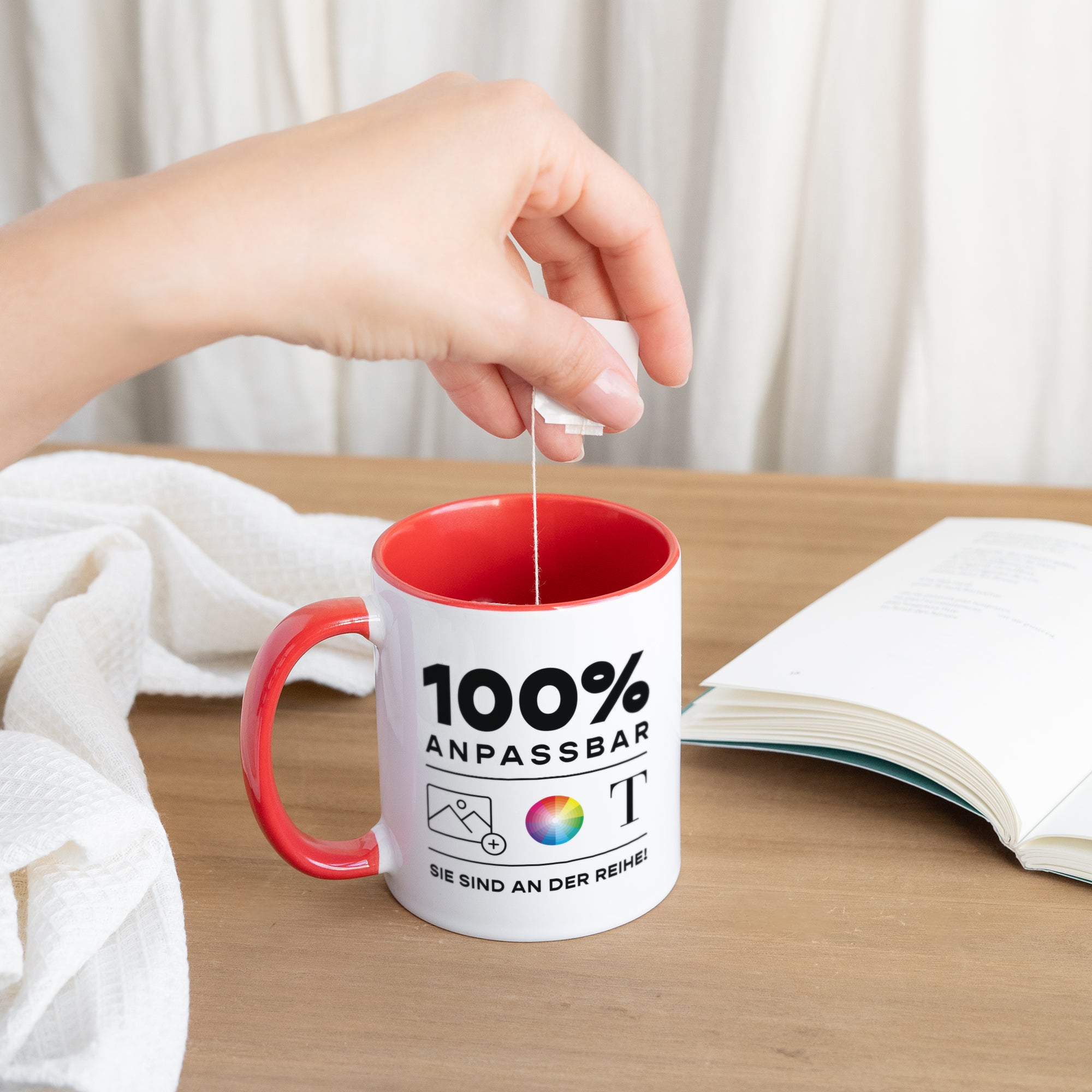 Tasse Objekte Rot Do It Yourself foto N° 3