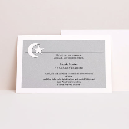 Trauerkarte Landschaft Muslimischer Glaube foto N° 1
