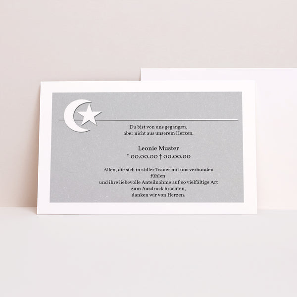 Trauerkarte Landschaft Muslimischer Glaube foto