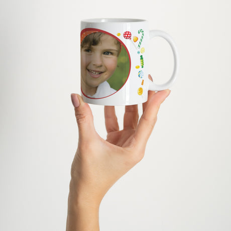 Tasse Kindergeburtstag Weiß Süßigkeiten in Hülle und Fülle