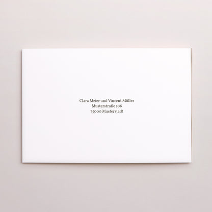 Hochzeitseinladung Doppelflügel-Landschaft Bündnis zweier Herzen foto N° 3