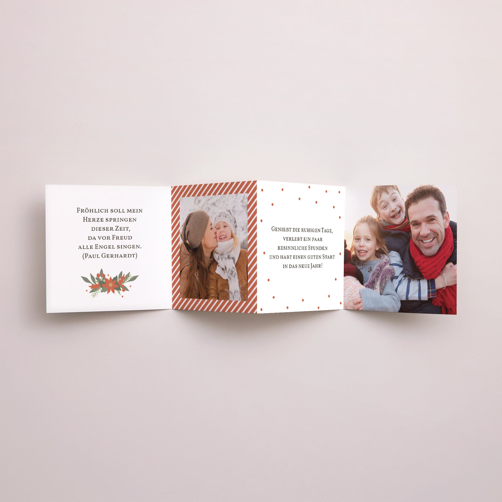 Weihnachtskarte Weihnachten Akkordeon 1,2,3 und 4 Wünsche foto N° 3