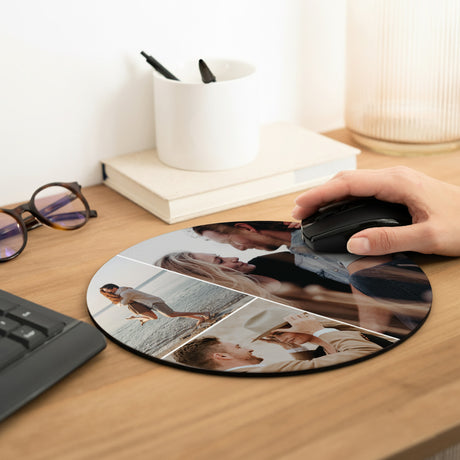 Mousepad Objekte Rund Multiphotos