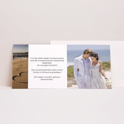Dankeskarte Geburt Panoramische Landschaft Personalisierte Ziehharmonika foto N° 1