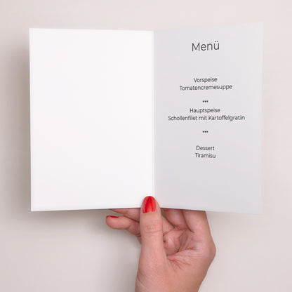 Menükarte Kommunion Doppelter Porträtflügel Kommunion, Glaubensbekenntnis - beige foto N° 2