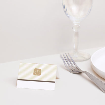 Tischkarten Kommunion Quer Kommunion, Glaubensbekenntnis - beige foto N° 2