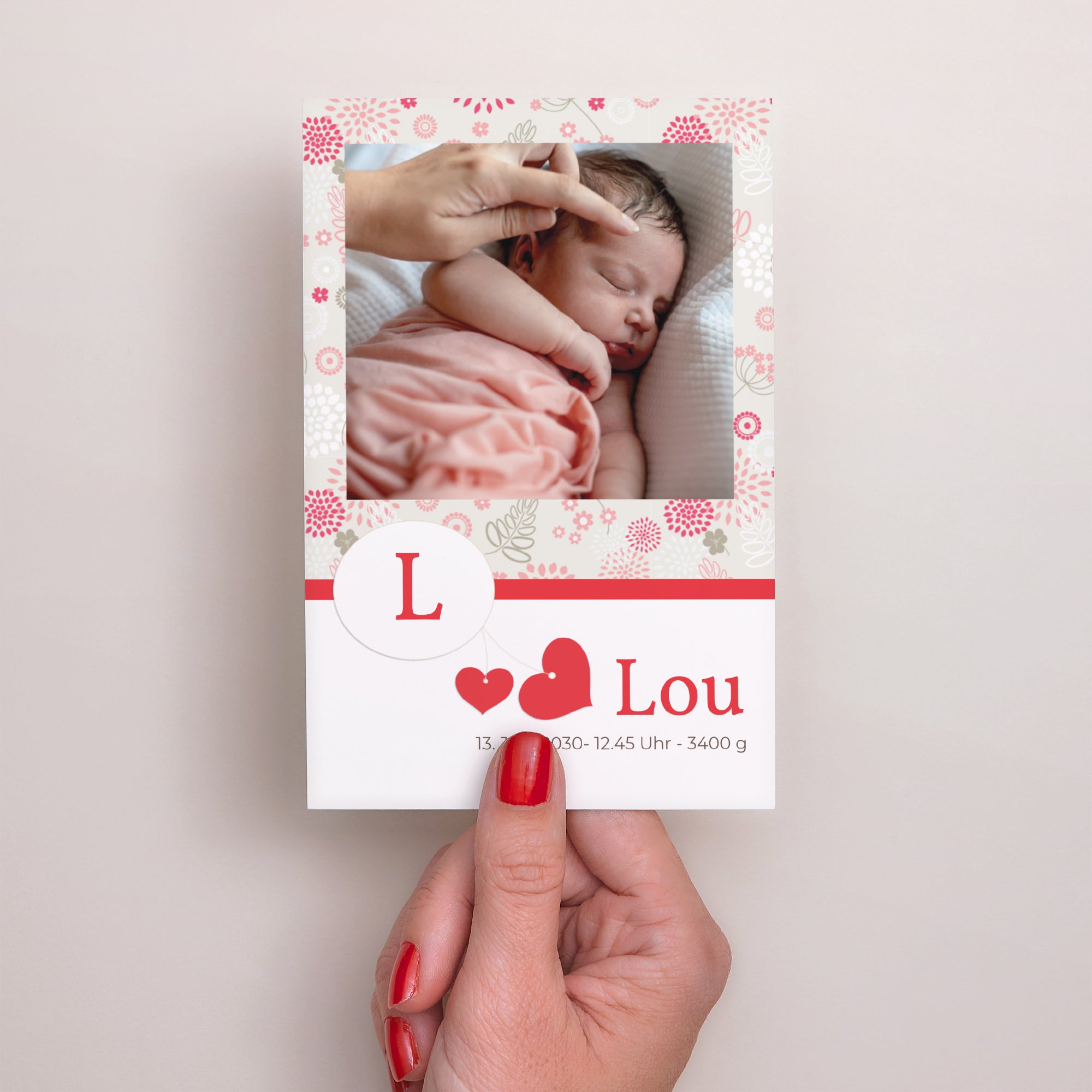 Geburtskarten PortraitPorträt Lou foto N° 2