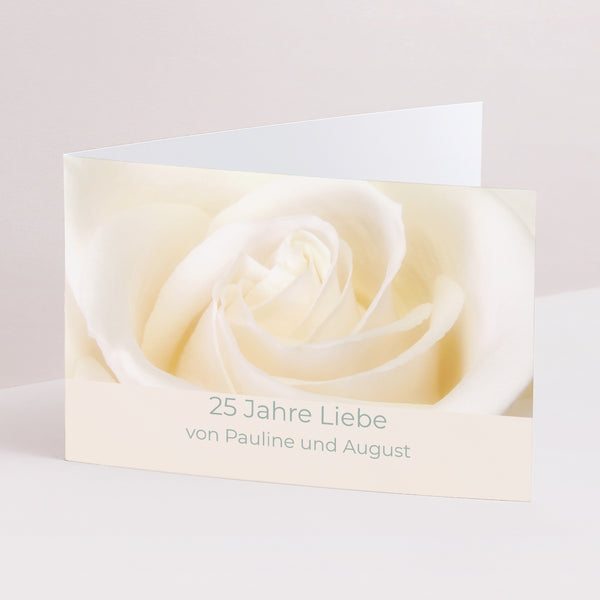 Einladungskarte Hochzeitstag Doppelflügel-Landschaft Rosenhochzeit - 17 Jahre Ehe foto