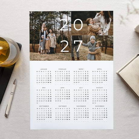 Kalender Weihnachten Einzelseite Porträt Familie