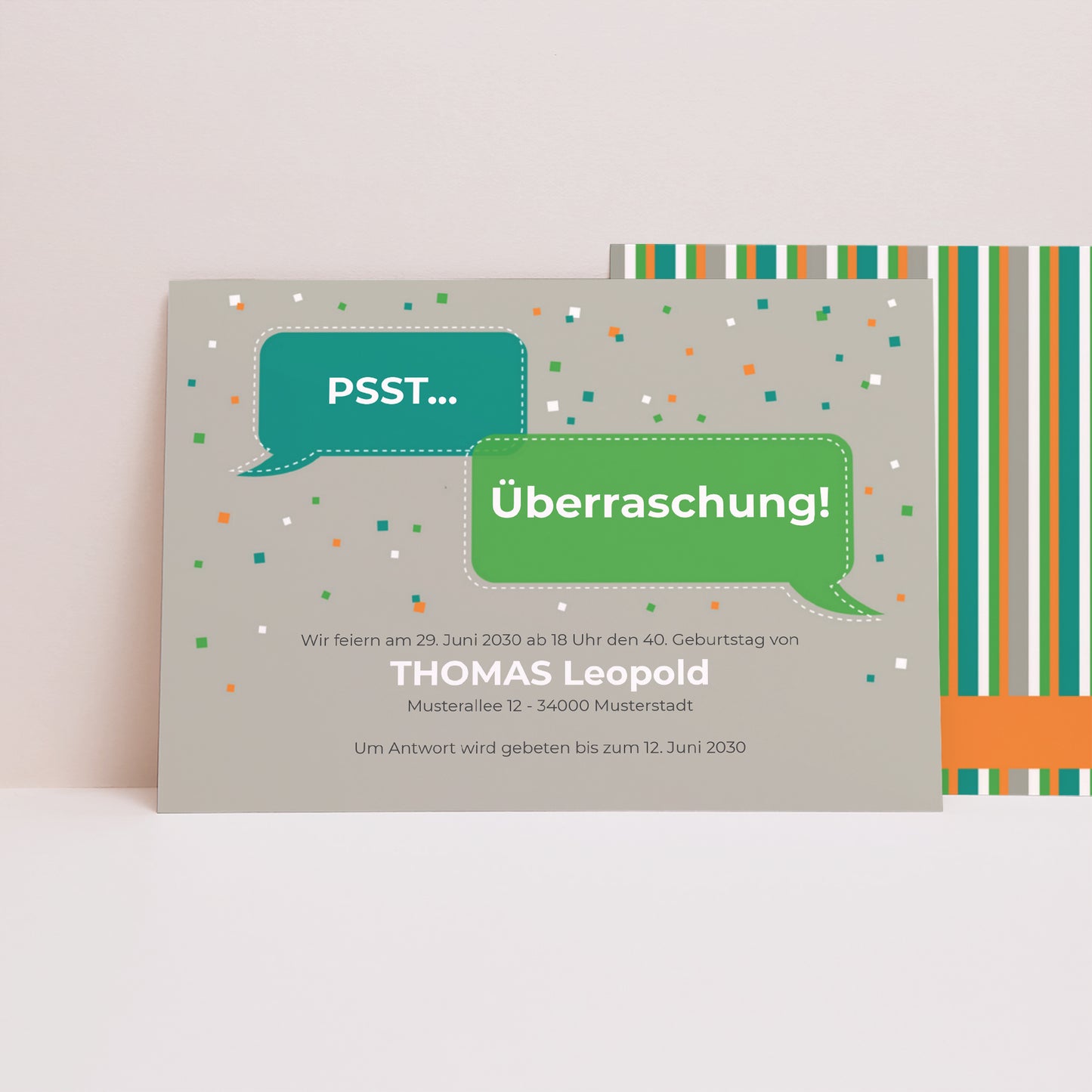 Einladungskarte Geburtstag Landschaft Superüberraschung foto N° 1
