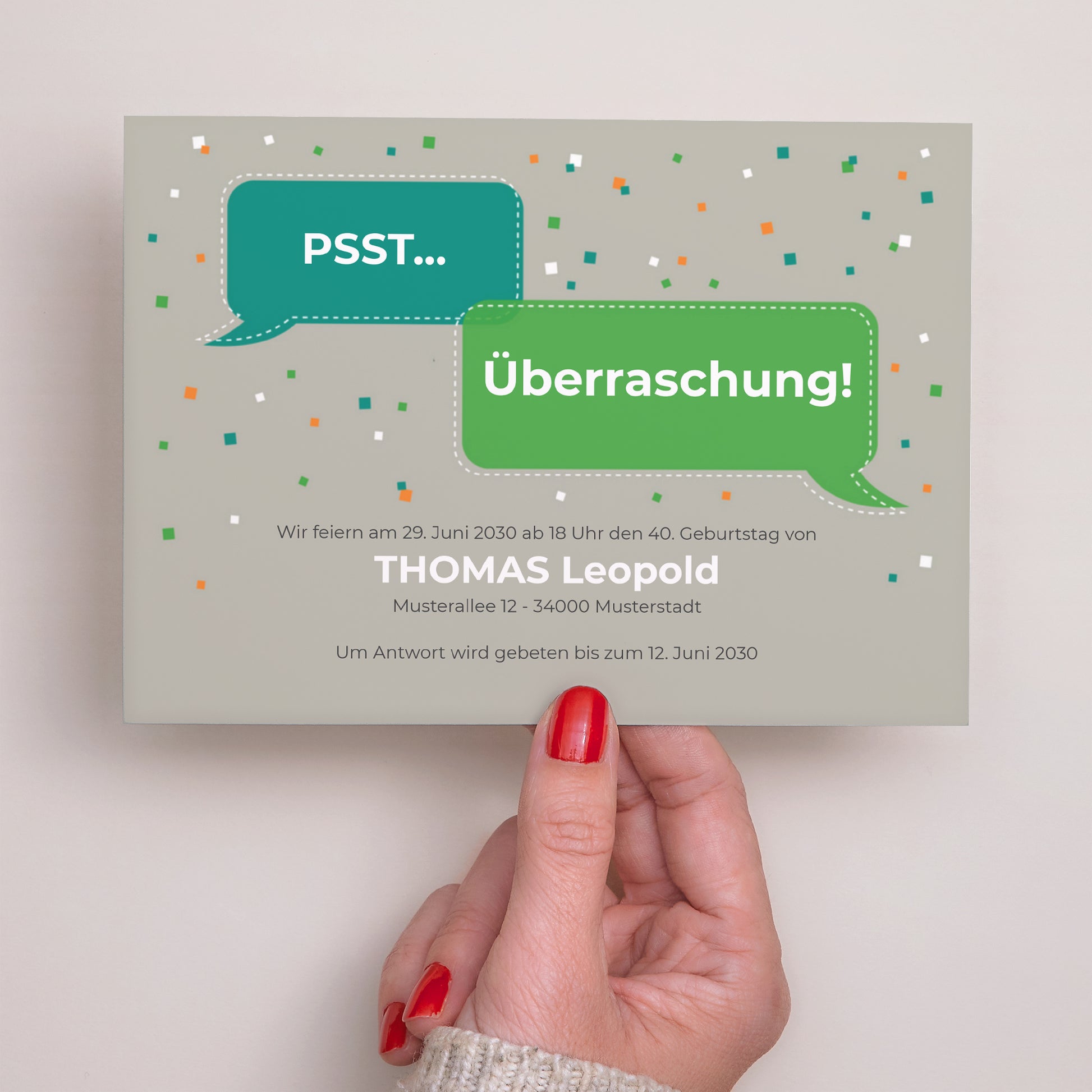 Einladungskarte Geburtstag Landschaft Superüberraschung foto N° 2