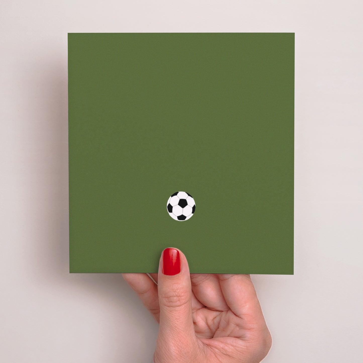Einladungskarte Kindergeburtstag Quadrat Fußballspiel foto N° 3