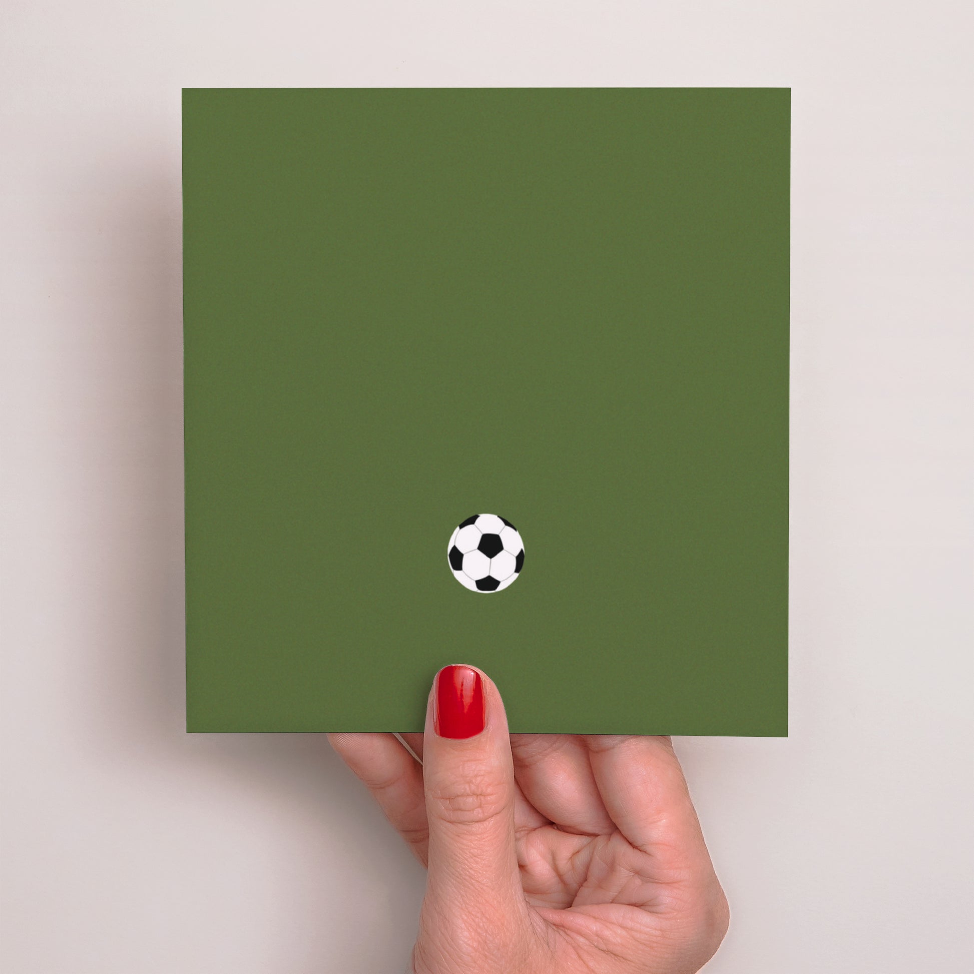 Einladungskarte Kindergeburtstag Quadrat Fußballspiel foto N° 3