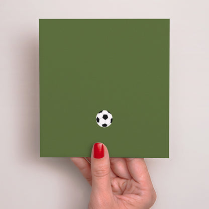 Einladungskarte Kindergeburtstag Quadrat Fußballspiel foto N° 3
