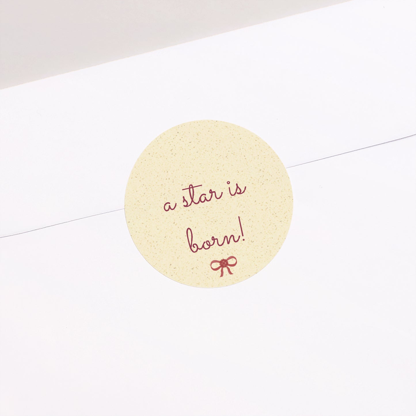 Sticker Geburt Rund Gute Nachricht foto N° 2