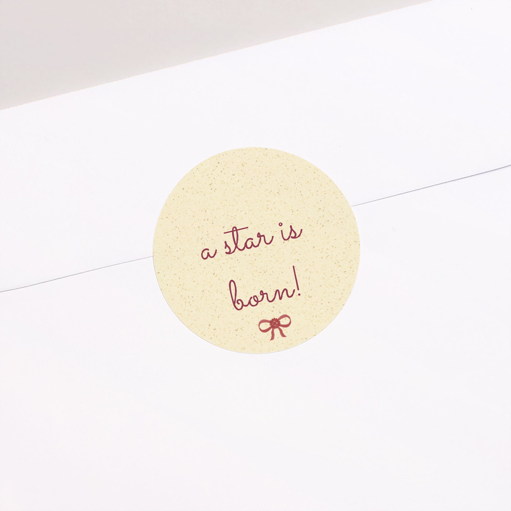 Sticker Geburt Rund Gute Nachricht foto N° 2