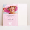 Beilegekarte Geburtstag Erwachsener PortraitPorträt 70 Jahre foto N° 1