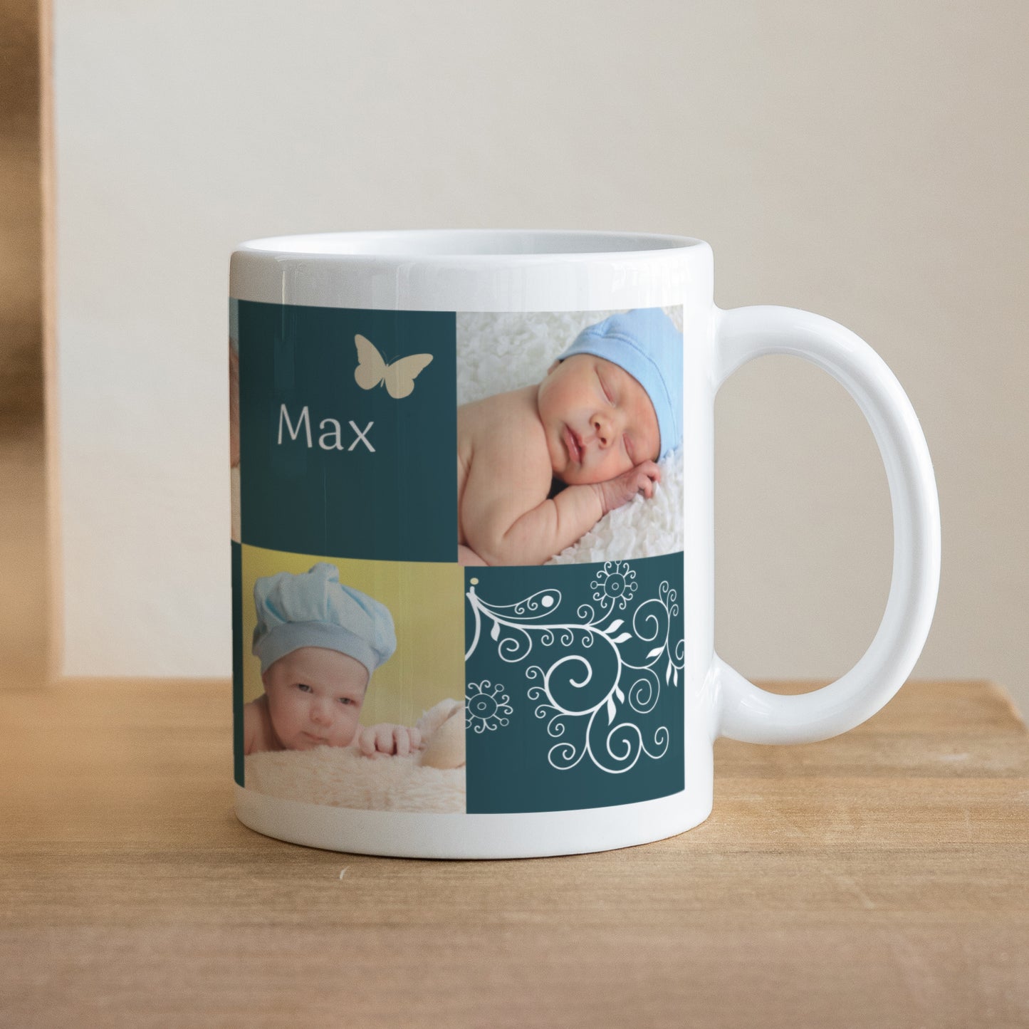Tasse Taufe Weiß Sakrament und Fotos foto N° 1