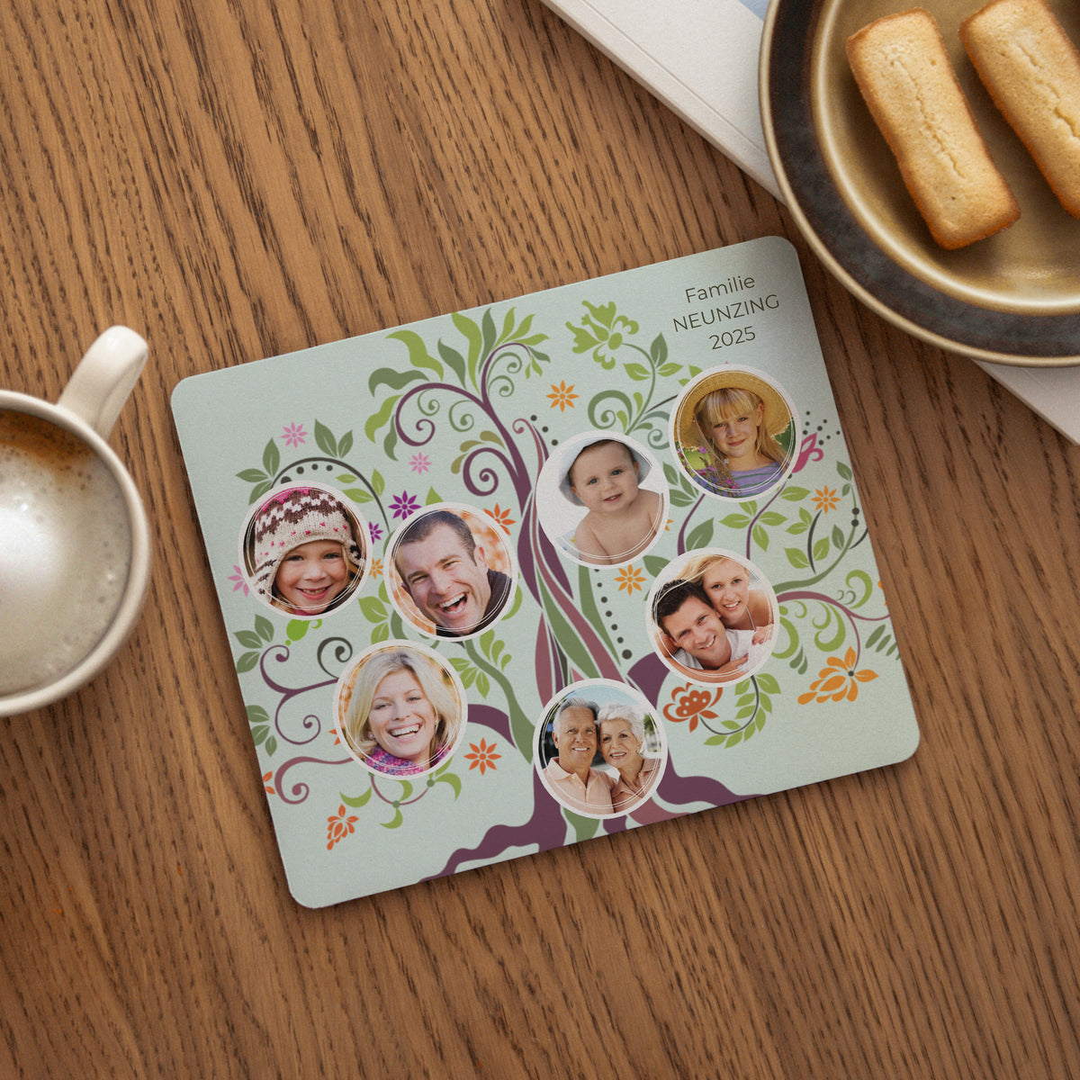 Mousepad Objekte Rechteck Familienstammbaum foto N° 1