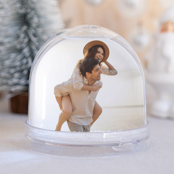 Schneekugel Weihnachten Glass Flocken foto