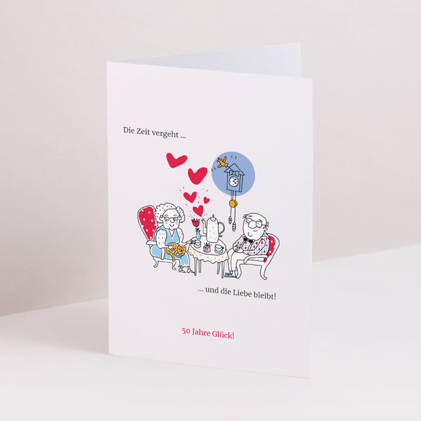 Einladungskarte Hochzeitstag Doppelter Porträtflügel Instant Tee foto