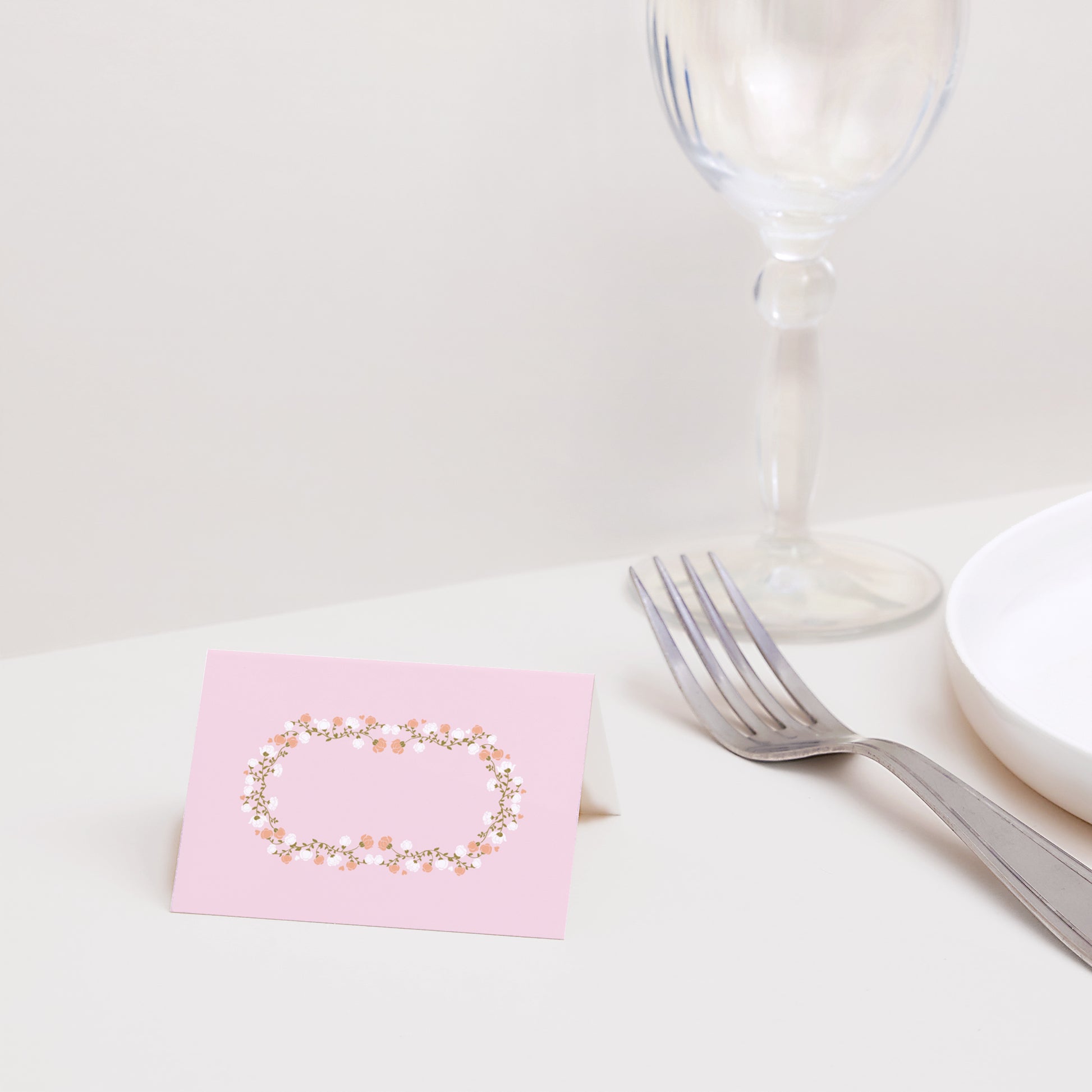 Tischkarten Hochzeitstag Quer Eine schöne Geschichte foto N° 2