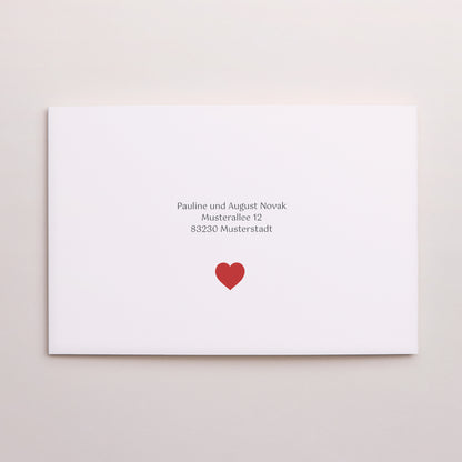 Beilegekarte Hochzeitstag Doppelflügel-Landschaft Auf dem Faden foto N° 3
