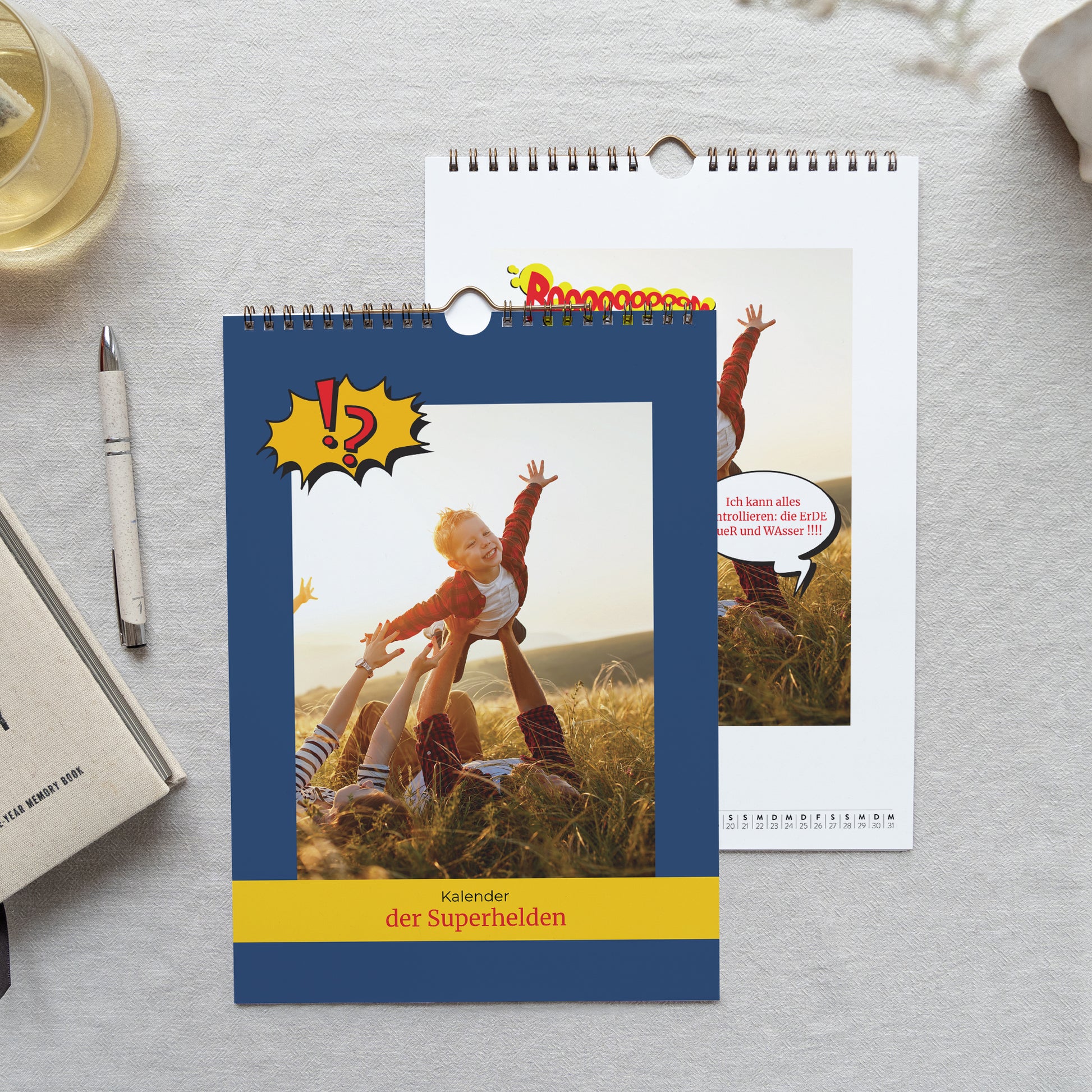 Kalender Weihnachten Wandbild A4 Superhelden foto N° 1