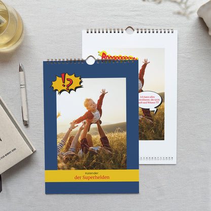 Kalender Weihnachten Wandbild A4 Superhelden foto N° 1