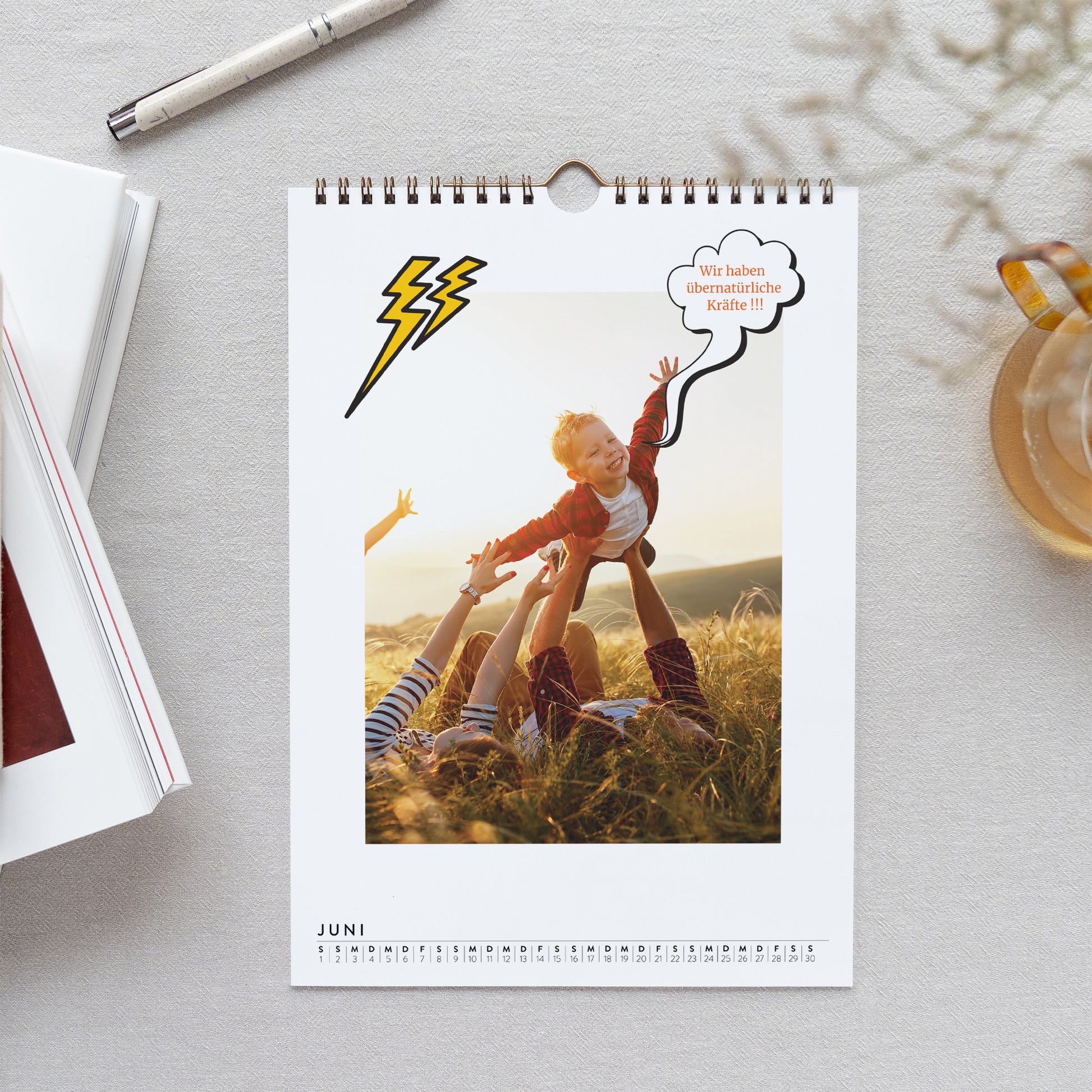 Kalender Weihnachten Wandbild A4 Superhelden foto N° 2