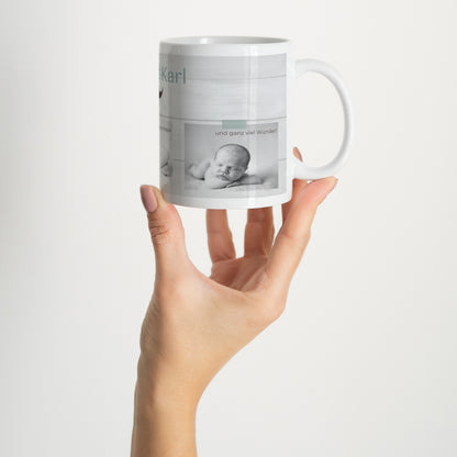 Tasse Geburt Weiß Kleiner Mann foto N° 2