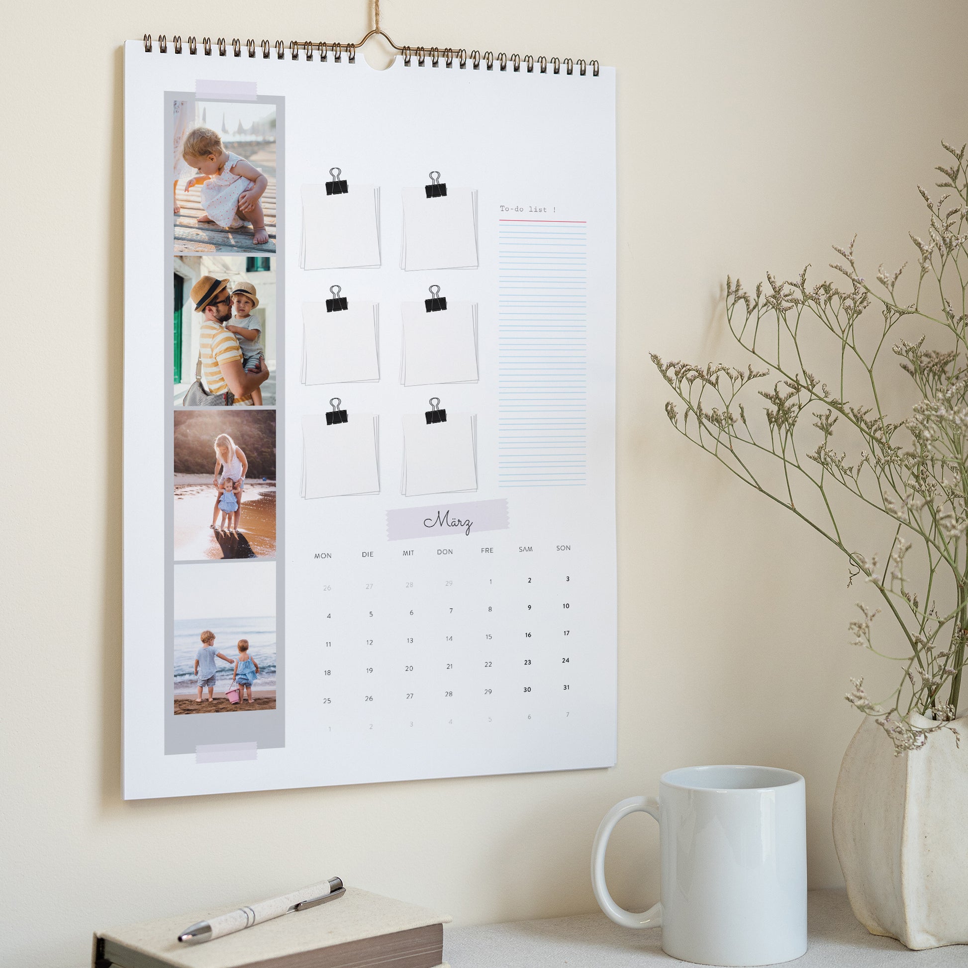Kalender Weihnachten Wandgemälde A3 Großeltern foto N° 3