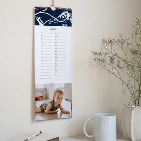 Kalender Weihnachten Beständig Cyanotypie