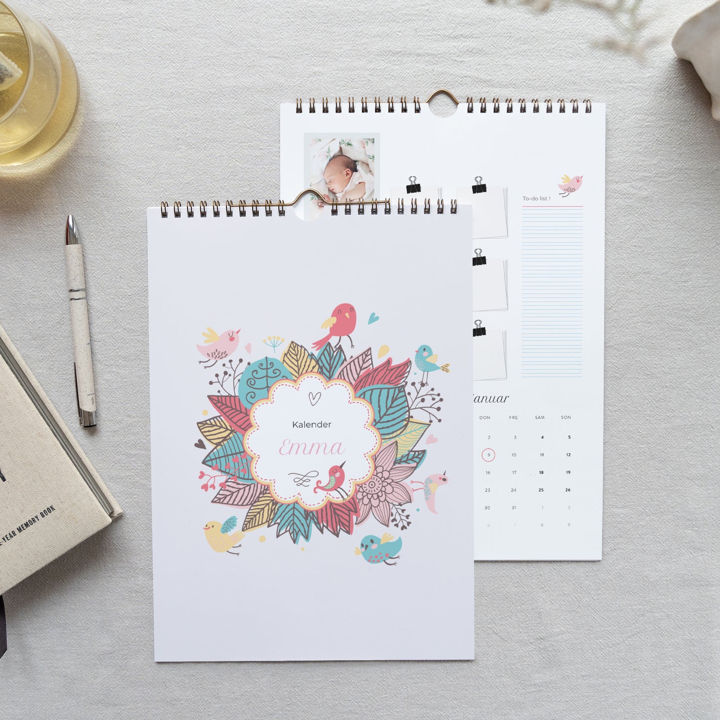 Kalender Weihnachten Wandbild A4 Mädchen foto N° 1
