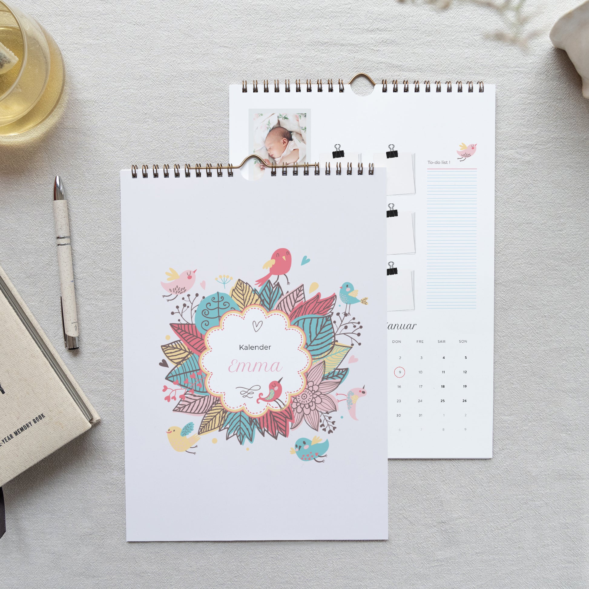 Kalender Weihnachten Wandbild A4 Mädchen foto N° 1