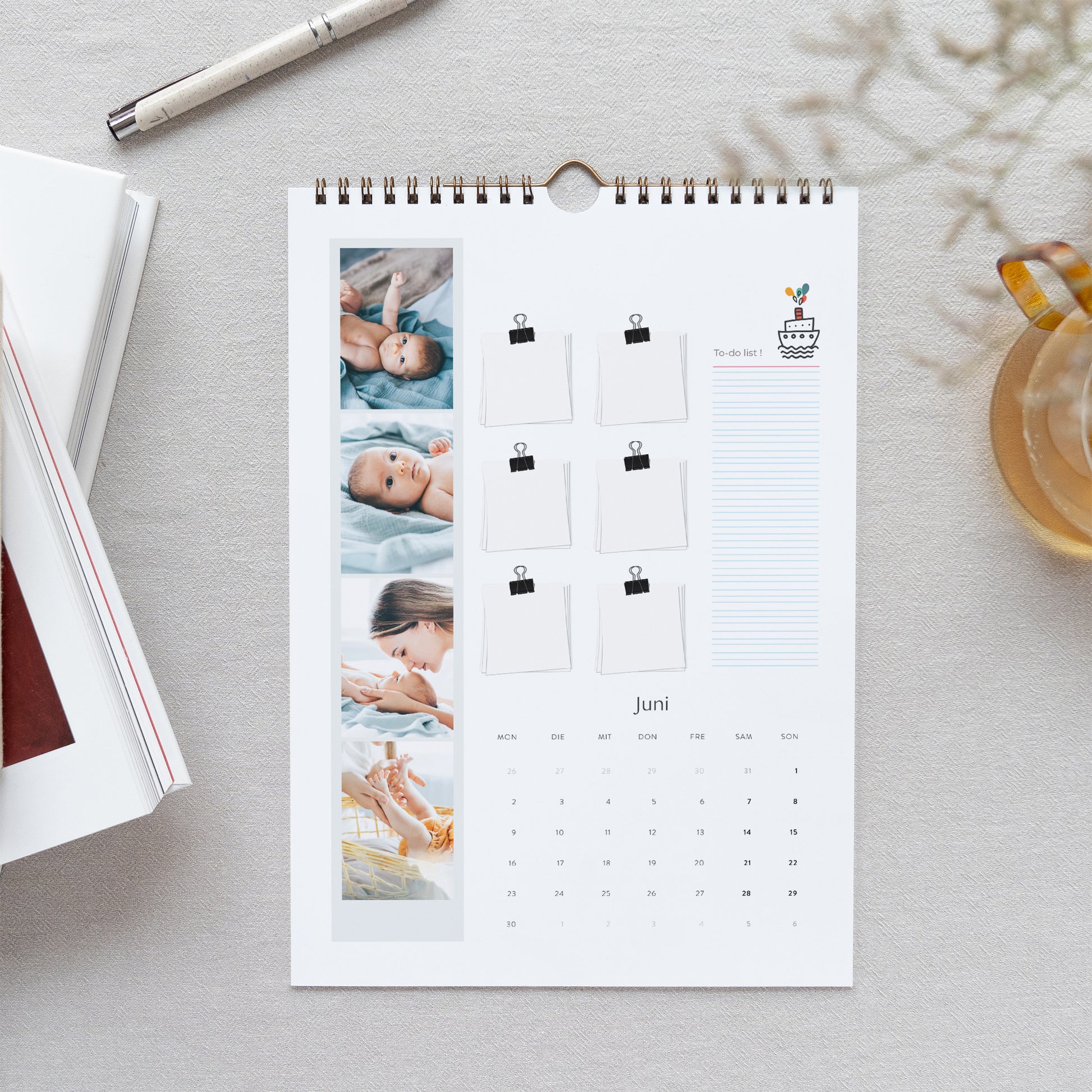 Kalender Weihnachten Wandbild A4 Junge foto N° 2