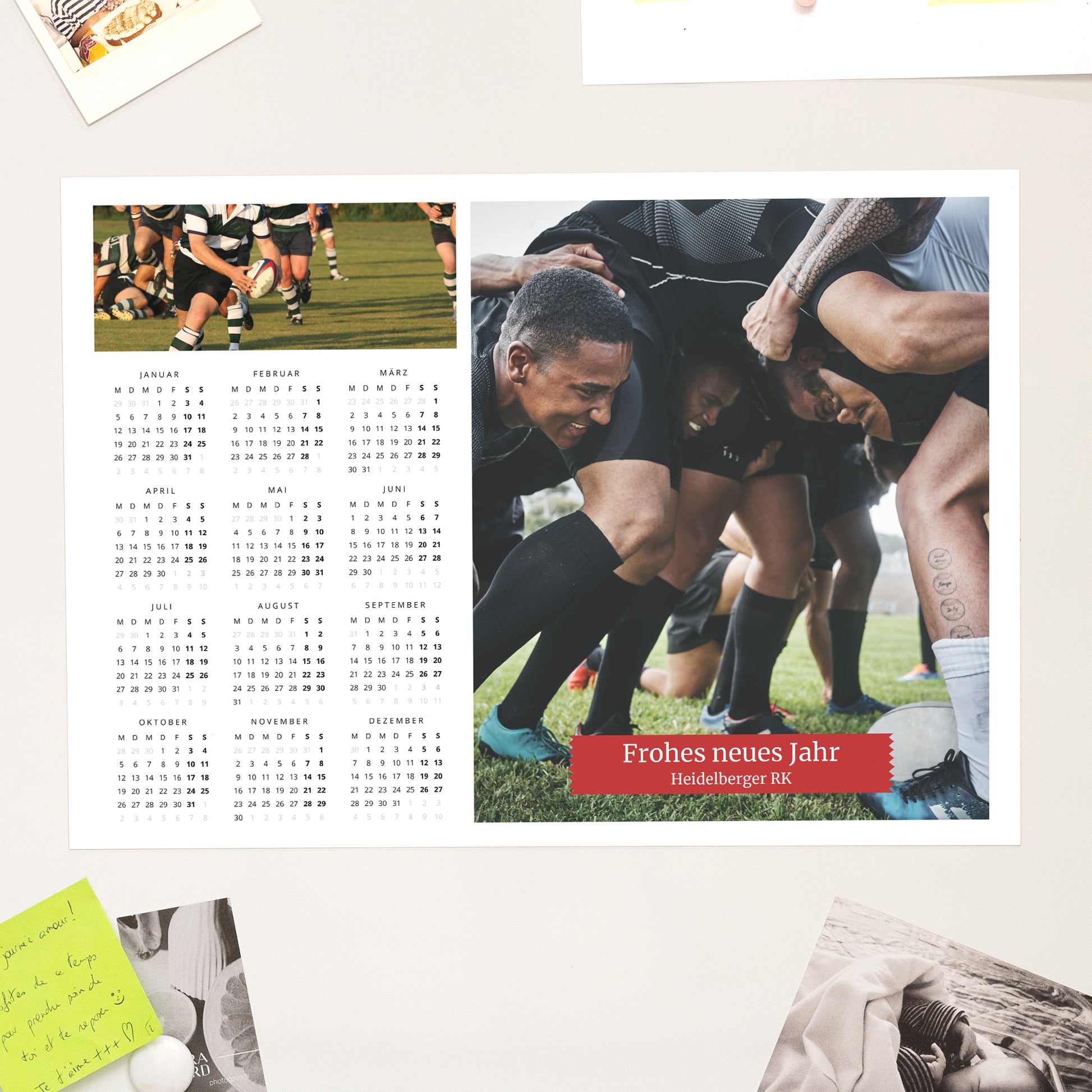 Kalender Weihnachten Magnetischer, einseitiges landschaft Alle zusammen foto N° 1