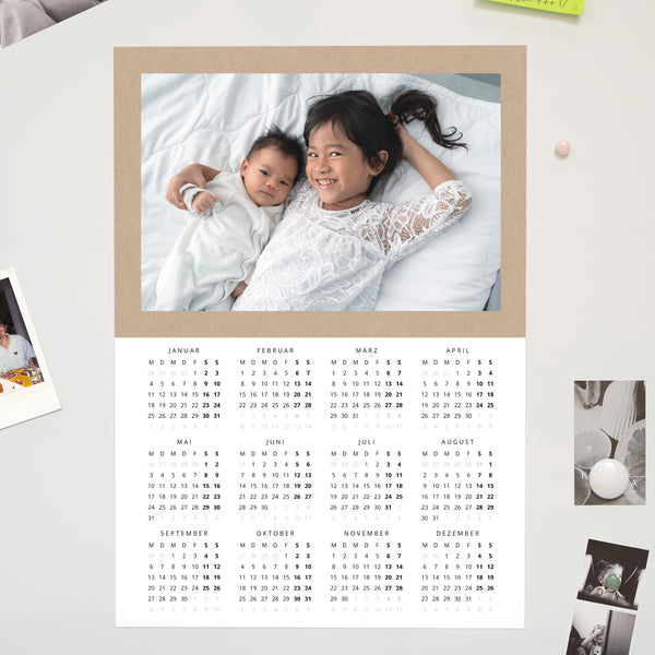 Kalender Weihnachten Magnetischer, einblattkalender hochformat Kraft foto