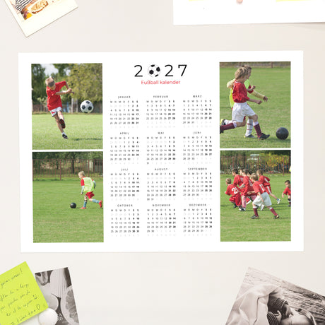 Kalender Weihnachten Magnetischer, einseitiges landschaft Fußball