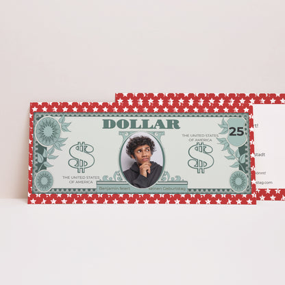 Einladungskarte Geburtstag Panoramische Landschaft Amerikanischer Dollar foto N° 1