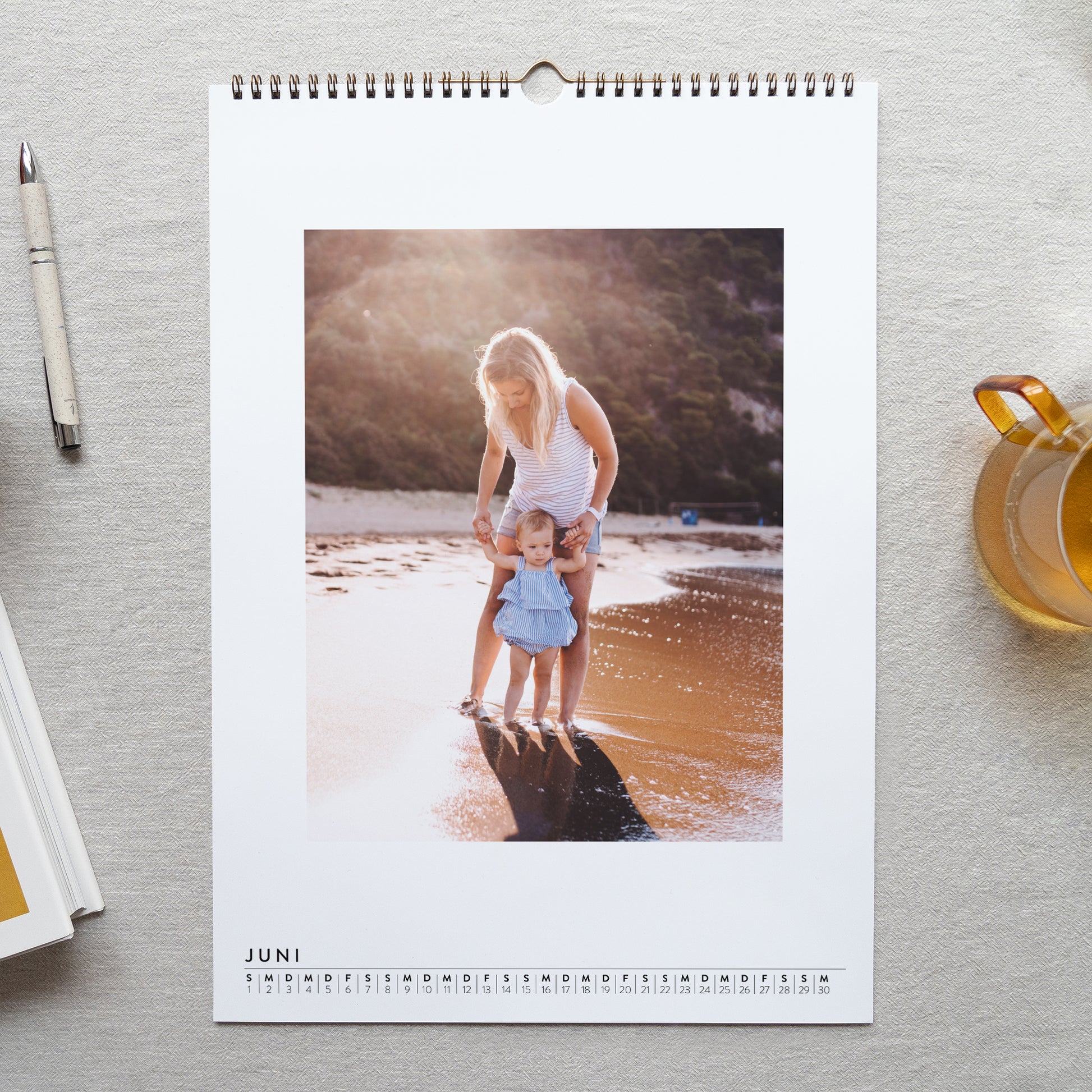 Kalender Weihnachten Wandgemälde A3 Blumiger Geist foto N° 2