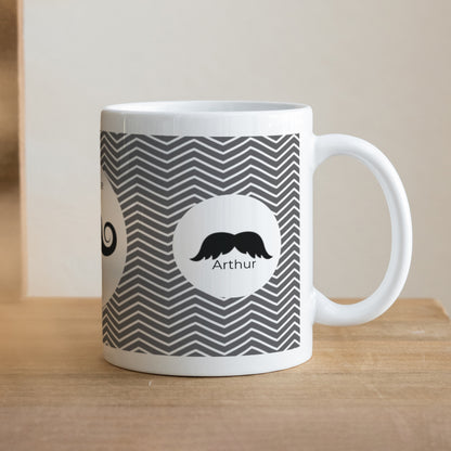 Tasse Objekte Weiß Weiße Chevrons foto N° 1